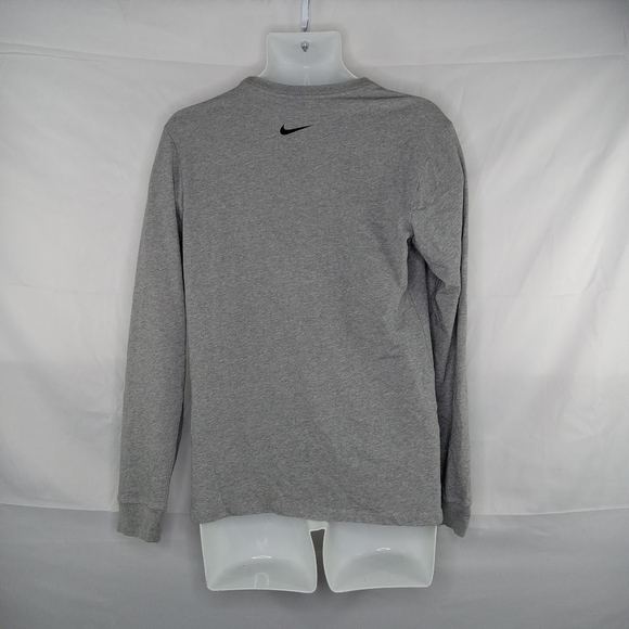 Nike Shirt Men Medium Elite Long Sleeve Grey - Picture 2 of 4
